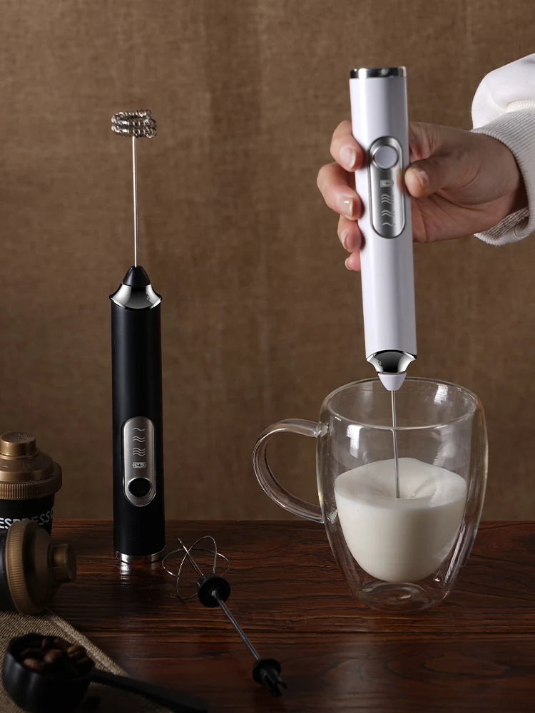 ScoopSense Handheld Milk Frother — Café Foam in 15 Seconds