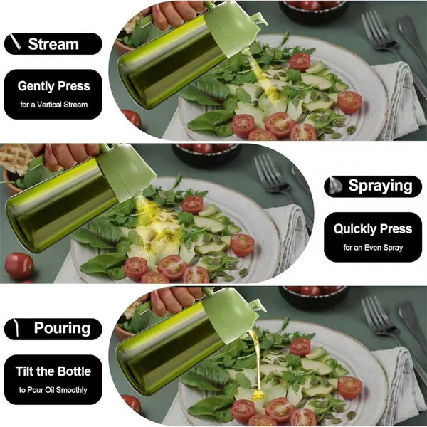 ScoopSense Oil Sprayer — 2-in-1 Glass Mister & Pour Bottle